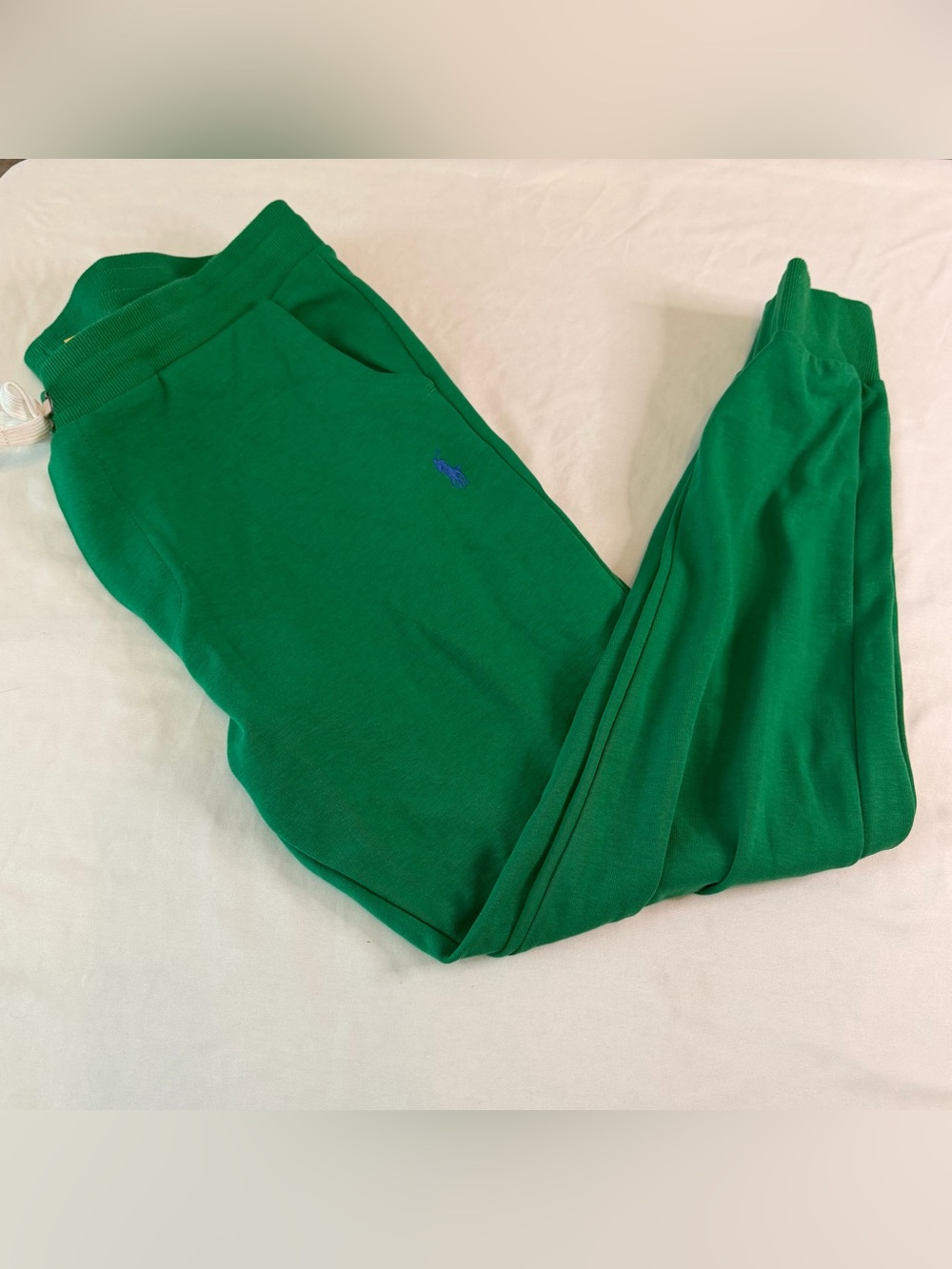 Polo Ralph Lauren Green Jogger Sweatpants Pony Logo Cotton Lounge Pants‎ Large